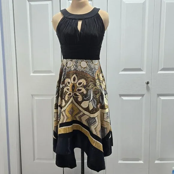 Sangria Handkerchief Asymmetrical Hem Dress Size 4 - Picture 1 of 7